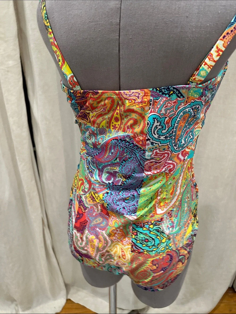 Vibrant Multicolor Paisley Swimsuit
